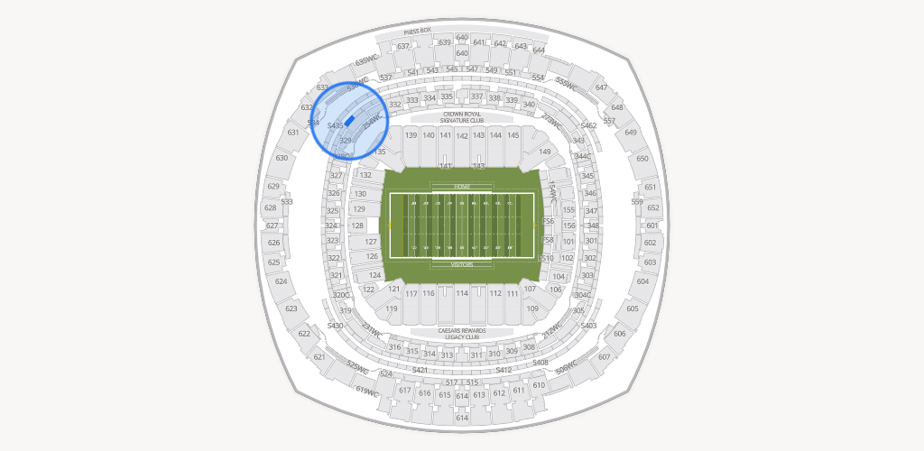 Caesars Superdome Seating Chart