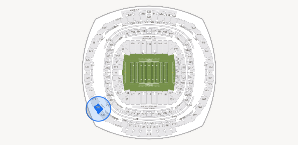 Caesars Superdome Seating Chart