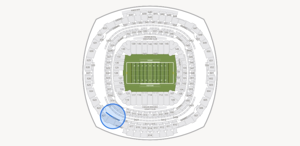 Caesars Superdome Seating Chart
