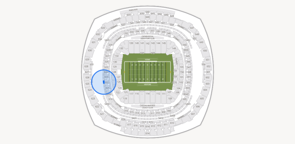 Caesars Superdome Seating Chart