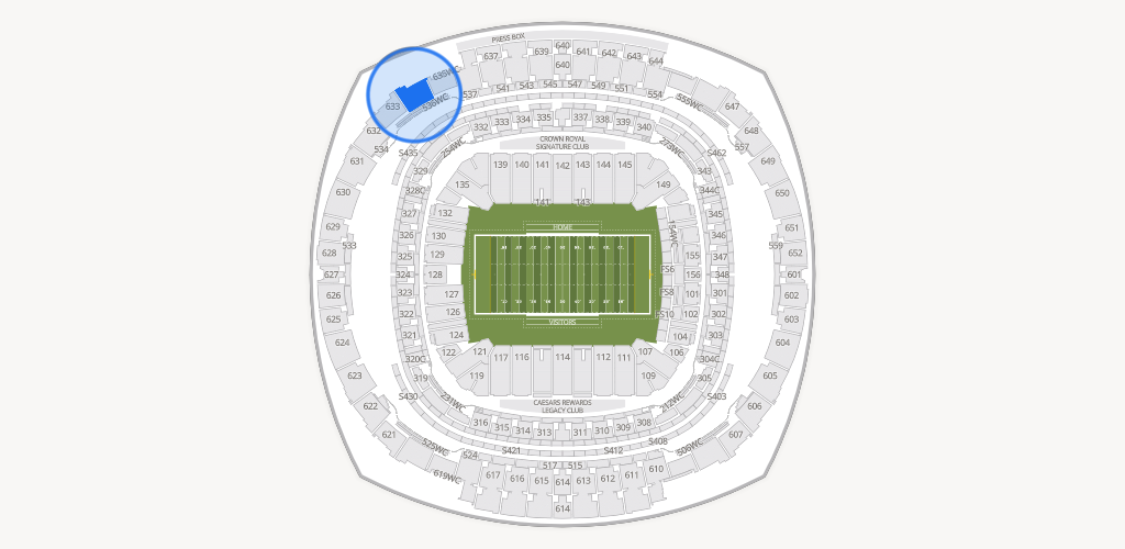 Caesars Superdome Seating Chart