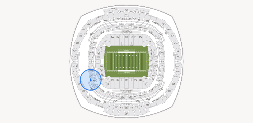 Caesars Superdome Seating Chart