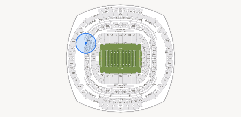 Caesars Superdome Seating Chart