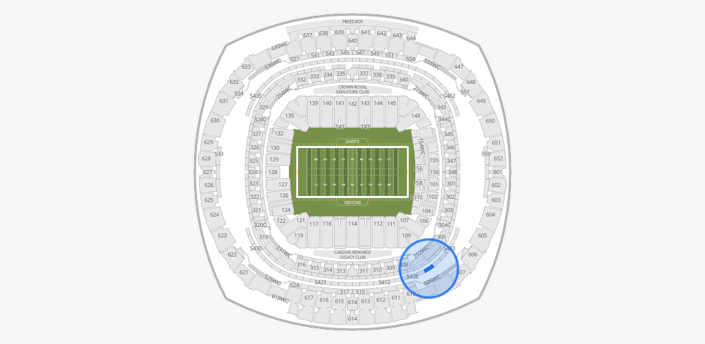 Caesars Superdome Seating Chart