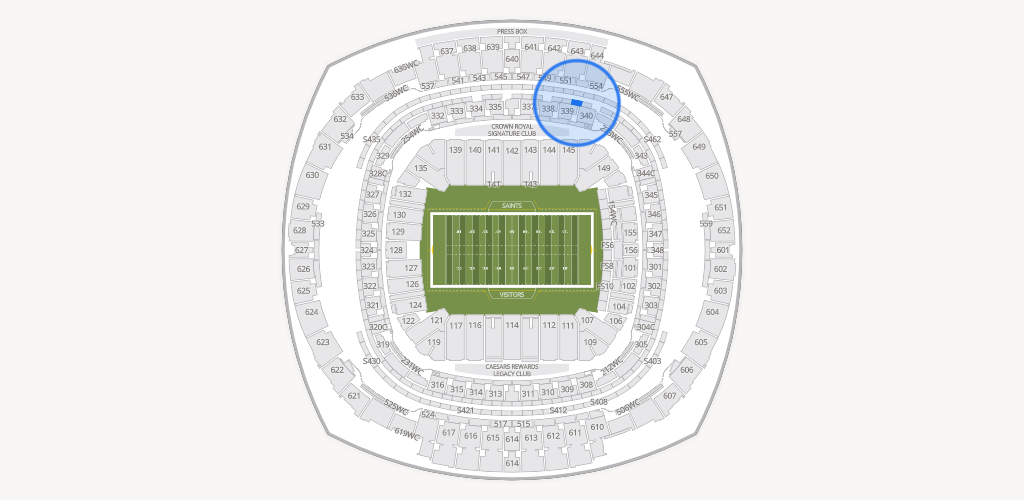 Caesars Superdome Seating Chart