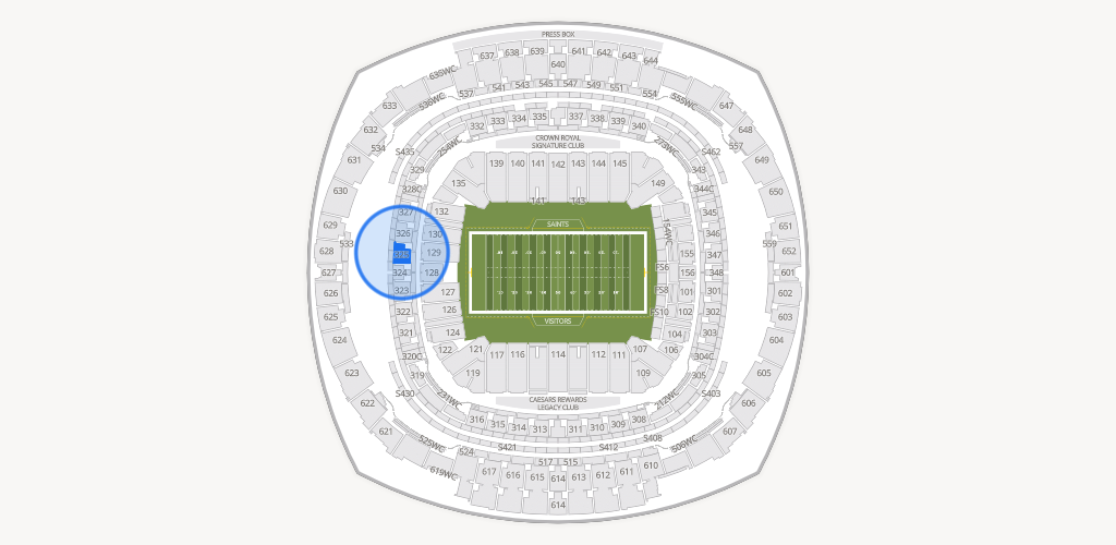 Caesars Superdome Seating Chart