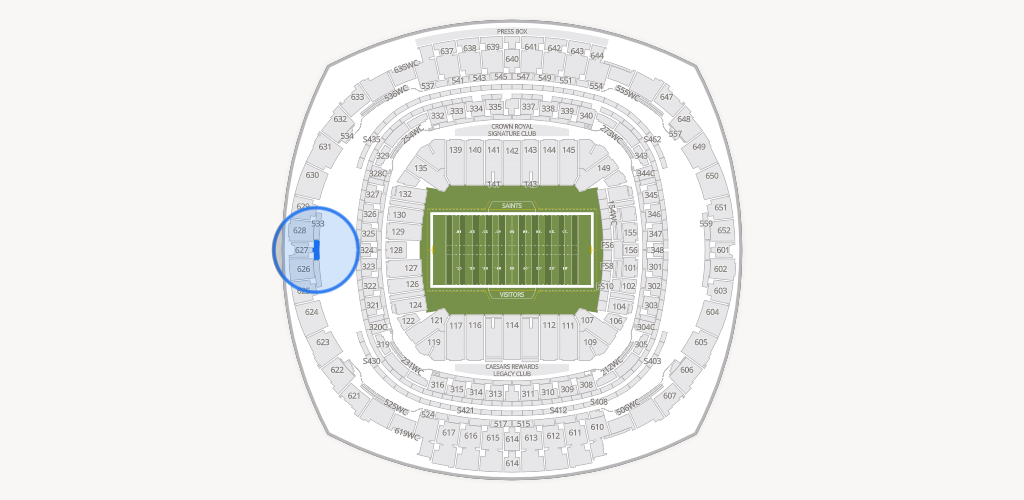 Caesars Superdome Seating Chart