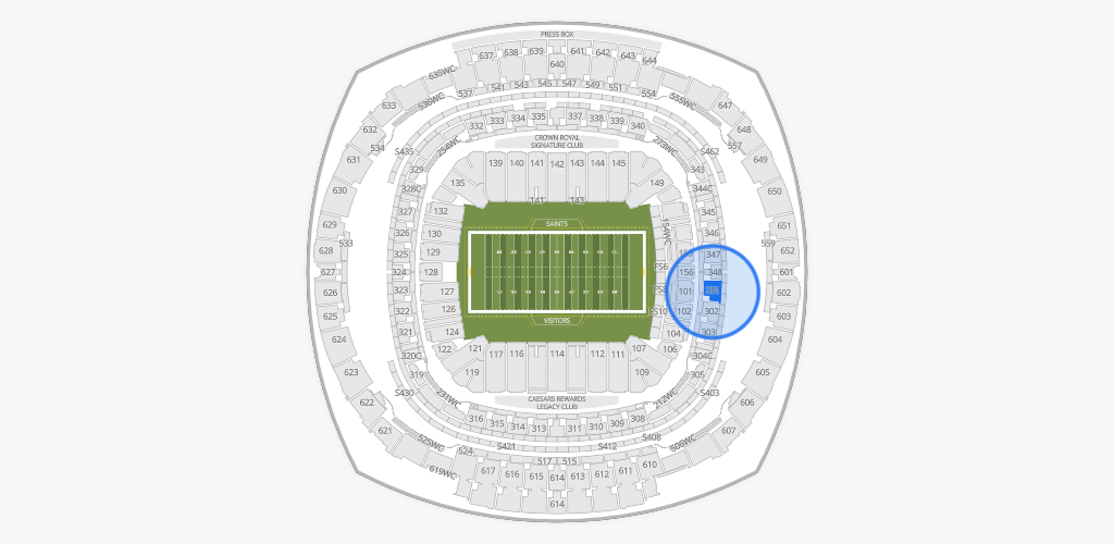 Caesars Superdome Seating Chart
