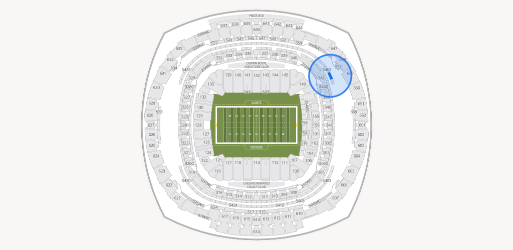 Caesars Superdome Seating Chart
