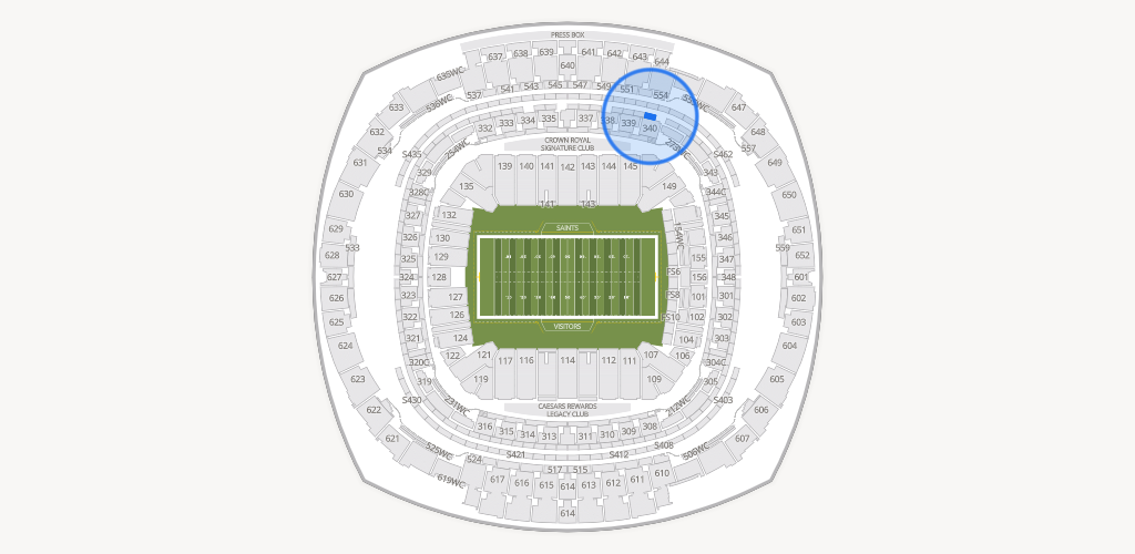 Caesars Superdome Seating Chart