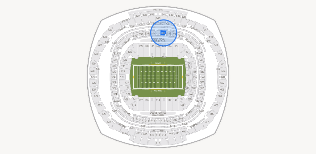 Caesars Superdome Seating Chart