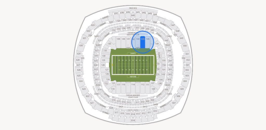 Caesars Superdome Seating Chart