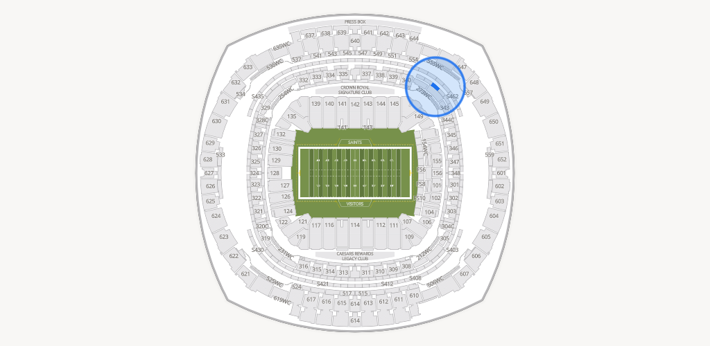 Caesars Superdome Seating Chart