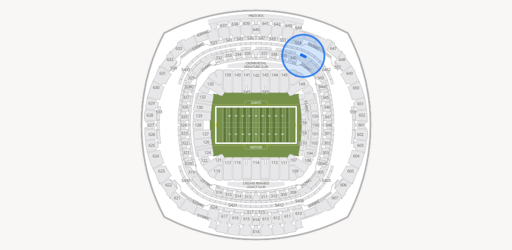 Caesars Superdome Seating Chart