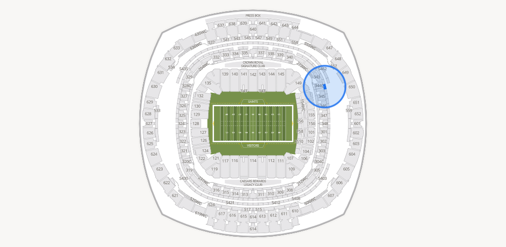 Caesars Superdome Seating Chart