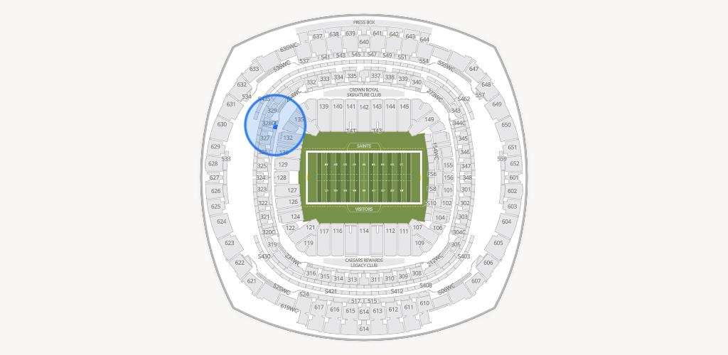 Caesars Superdome Seating Chart