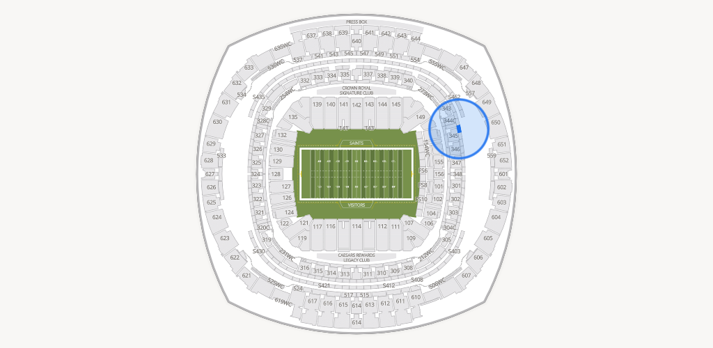 Caesars Superdome Seating Chart