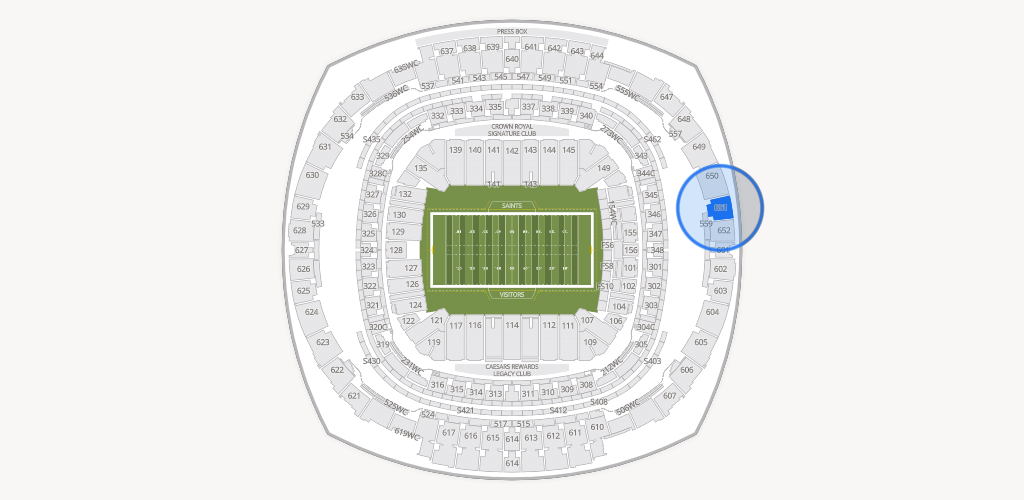 Caesars Superdome Seating Chart