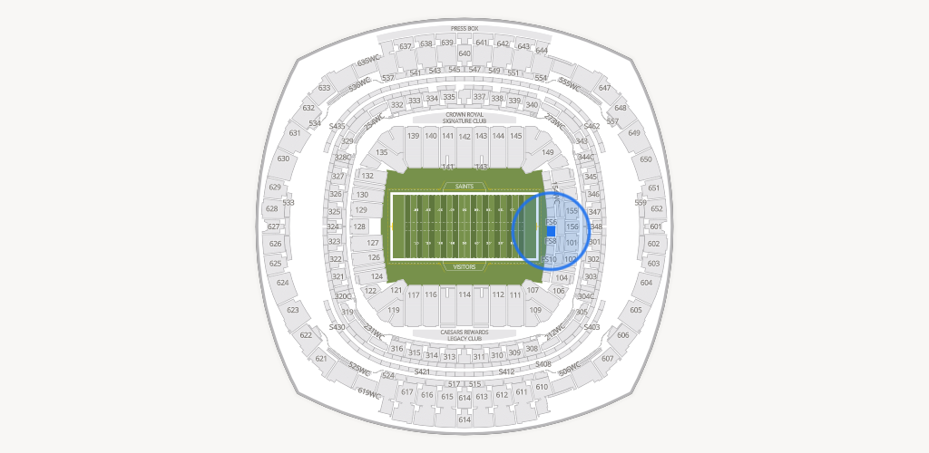 Caesars Superdome Seating Chart