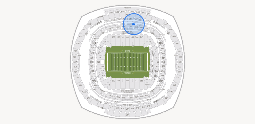 Caesars Superdome Seating Chart