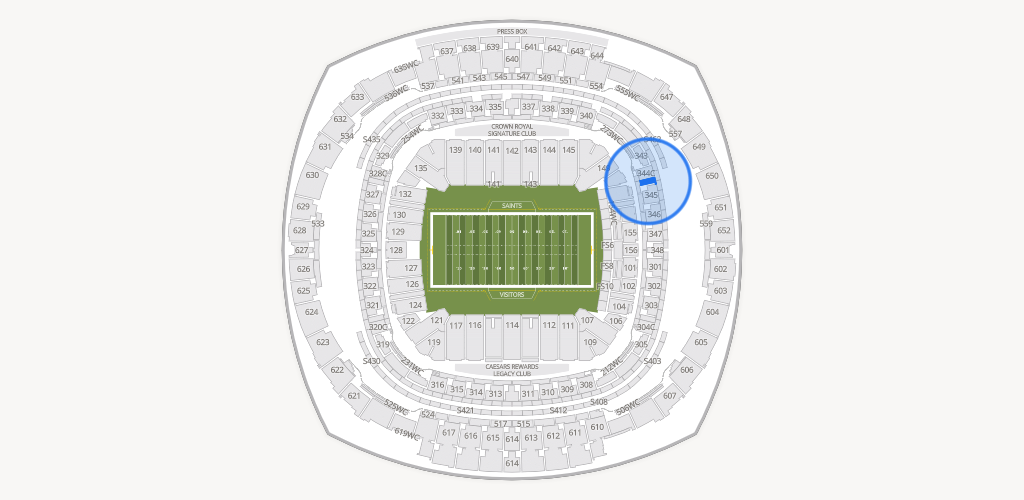 Caesars Superdome Seating Chart