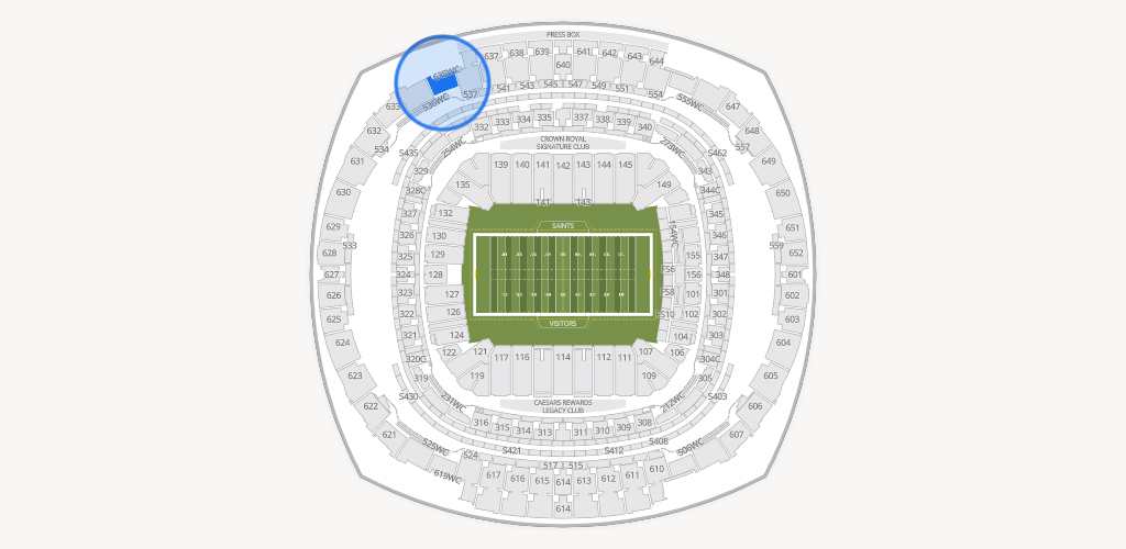 Caesars Superdome Seating Chart