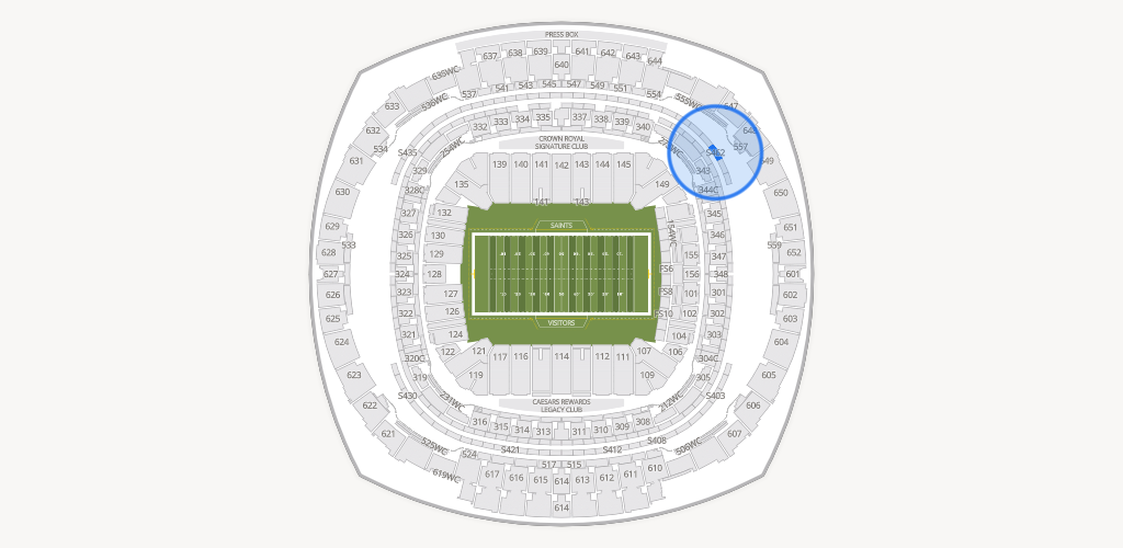Caesars Superdome Seating Chart