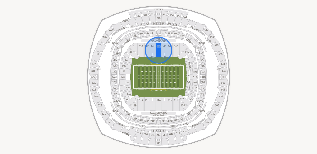 Caesars Superdome Seating Chart