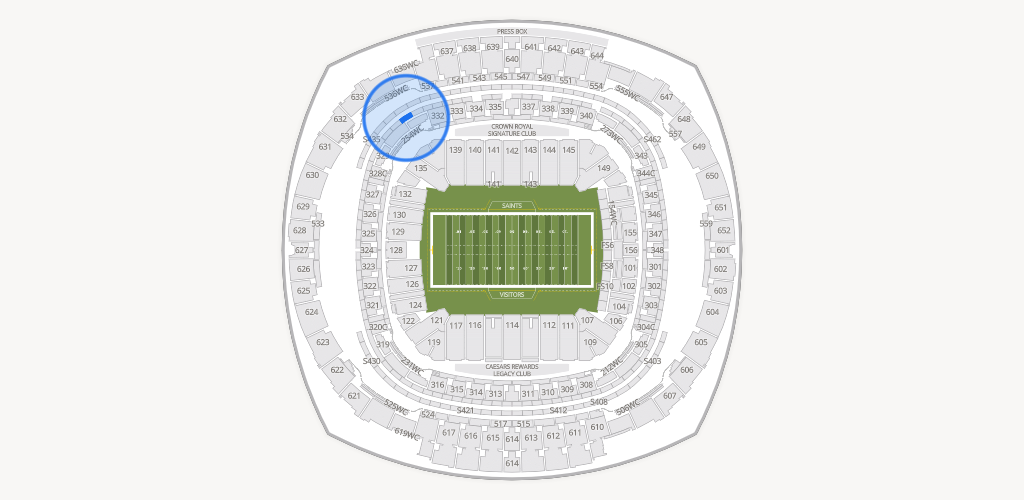 Caesars Superdome Seating Chart