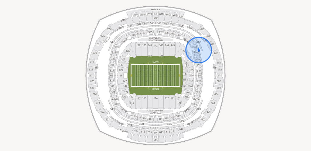 Caesars Superdome Seating Chart