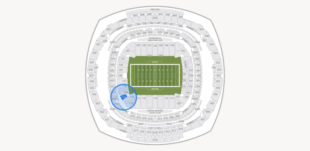 Caesars Superdome Seating Chart