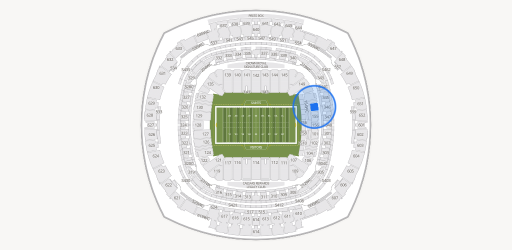 Caesars Superdome Seating Chart