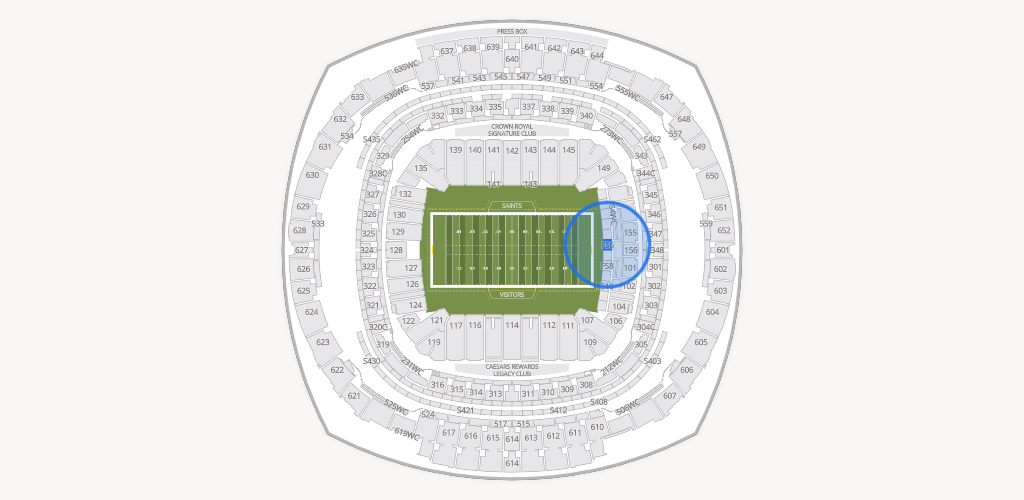 Caesars Superdome Seating Chart