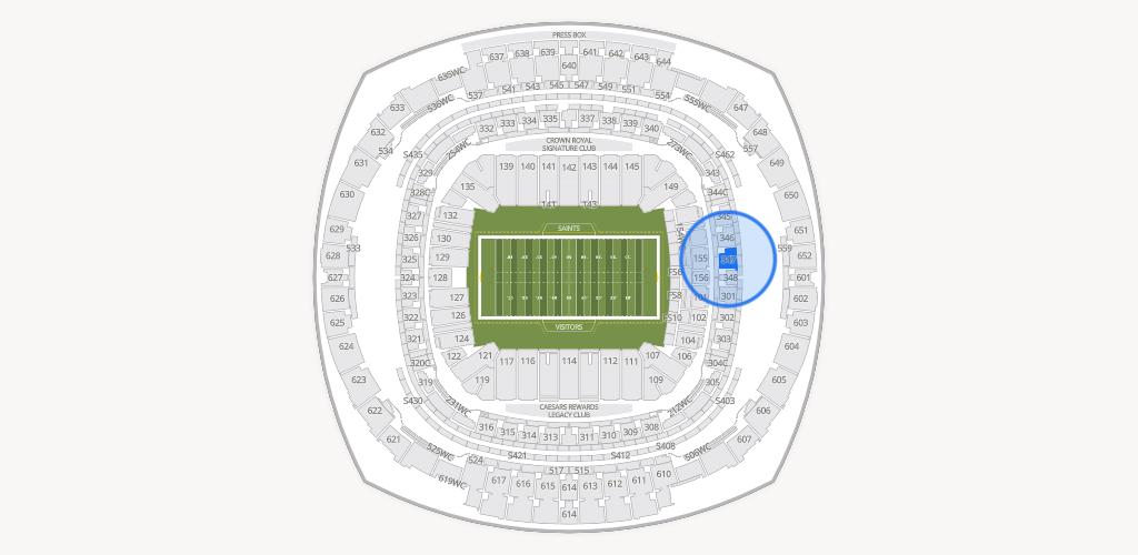 Caesars Superdome Seating Chart