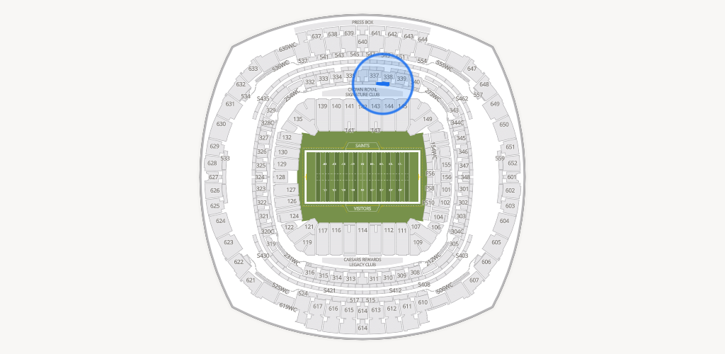 Caesars Superdome Seating Chart
