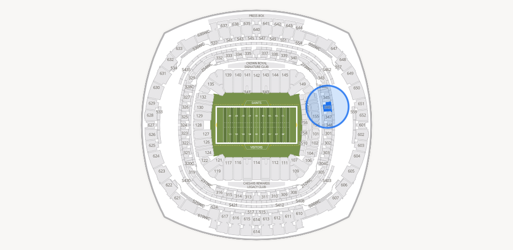 Caesars Superdome Seating Chart