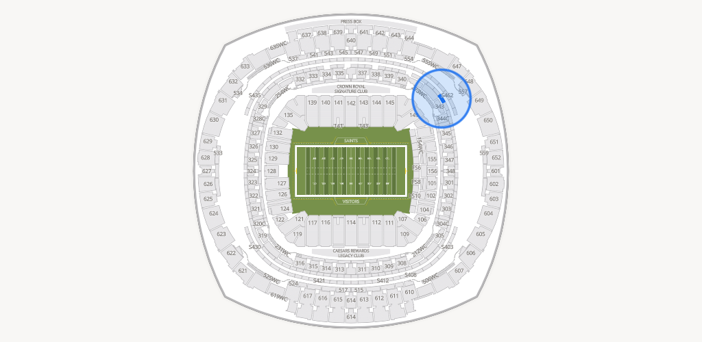 Caesars Superdome Seating Chart