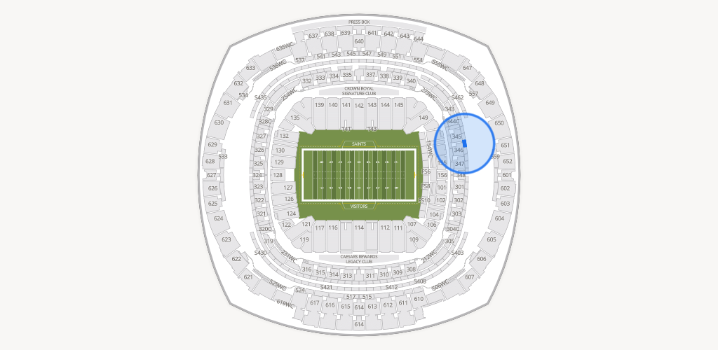 Caesars Superdome Seating Chart