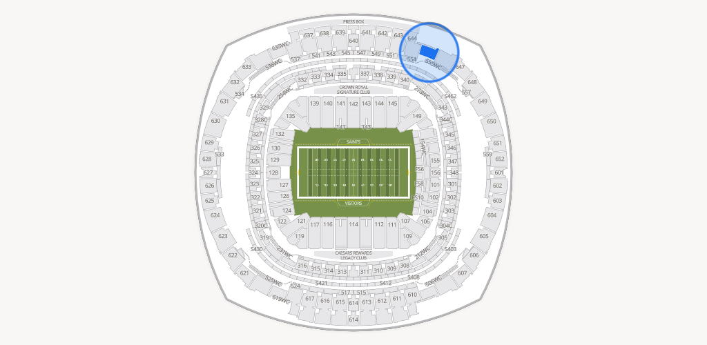 Caesars Superdome Seating Chart