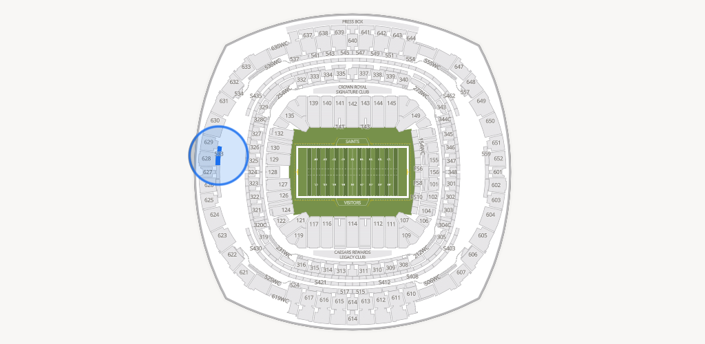 Caesars Superdome Seating Chart