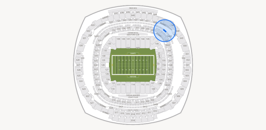Caesars Superdome Seating Chart