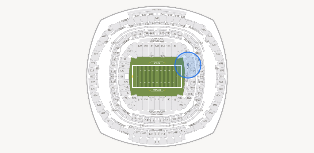 Caesars Superdome Seating Chart