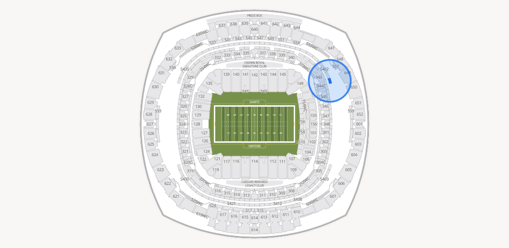 Caesars Superdome Seating Chart