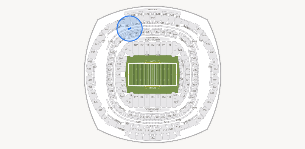 Caesars Superdome Seating Chart