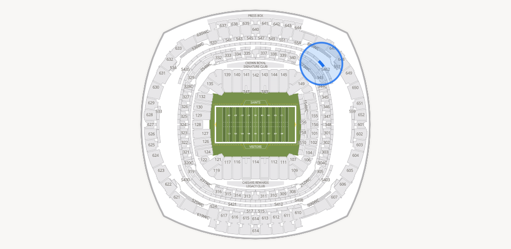 Caesars Superdome Seating Chart