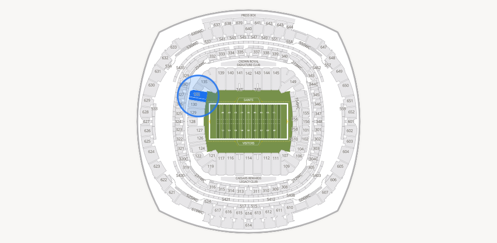 Caesars Superdome Seating Chart