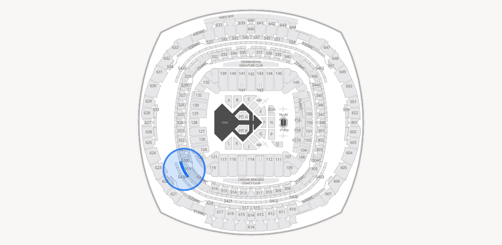 Caesars Superdome Seating Chart