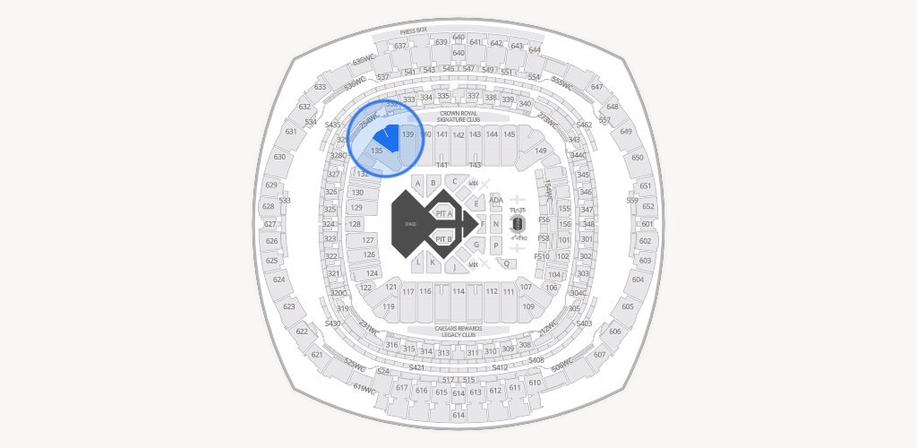 Caesars Superdome Seating Chart