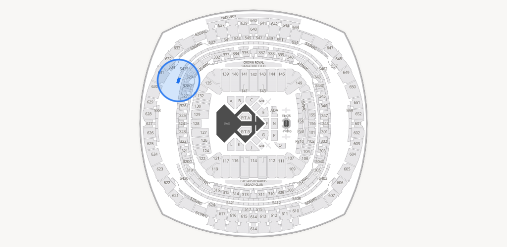 Caesars Superdome Seating Chart