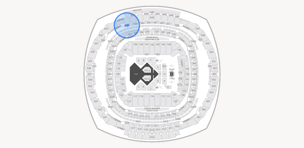 Caesars Superdome Seating Chart